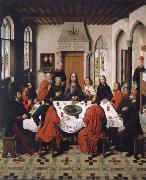 Dieric Bouts Installation of the hl.  Communion oil painting